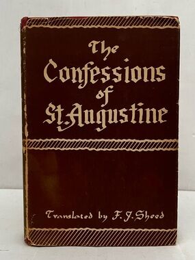 The Confessions of St. Augustine Hardcover Christian Medieval Nonfiction Book
